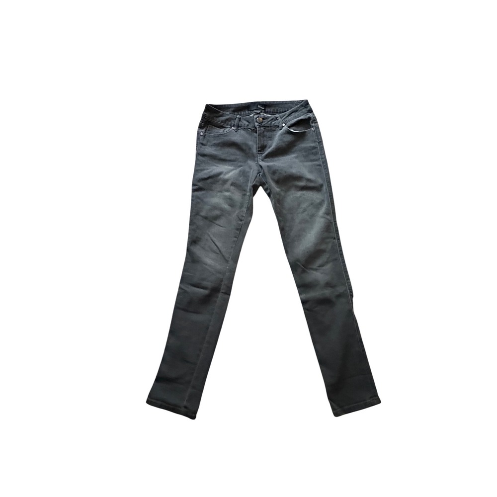 1822 Denim Womens Skinny Jeans Charcoal Gray Stretch Size 24
